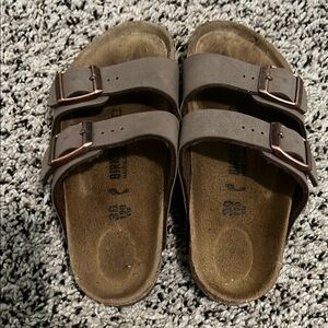 Kids Birkenstock Brown Sandals Comfortable Cork Footbed